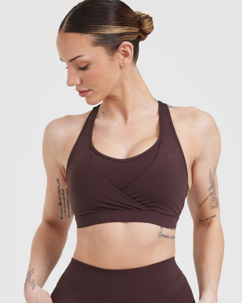 Oner Active Unified Layered Sports Bras Paars Bruin | XEC-705638