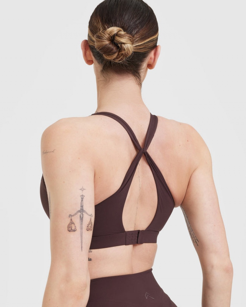 Oner Active Unified Layered Sports Bras Paars Bruin | XEC-705638