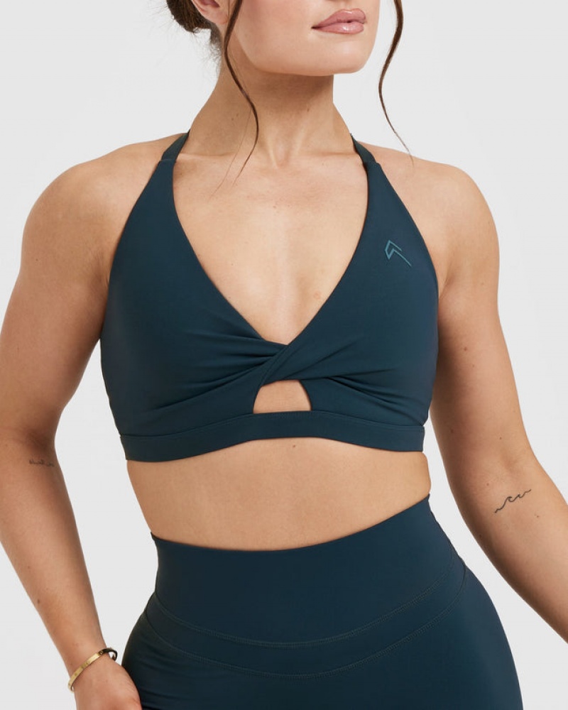 Oner Active Unified Twist Sports Bras Blauw | PFG-586204