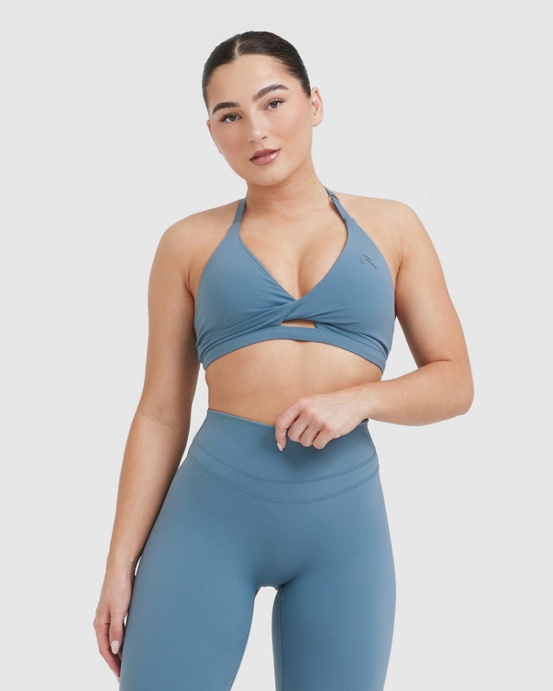 Oner Active Unified Twist Sports Bras Blauw | KVO-164398