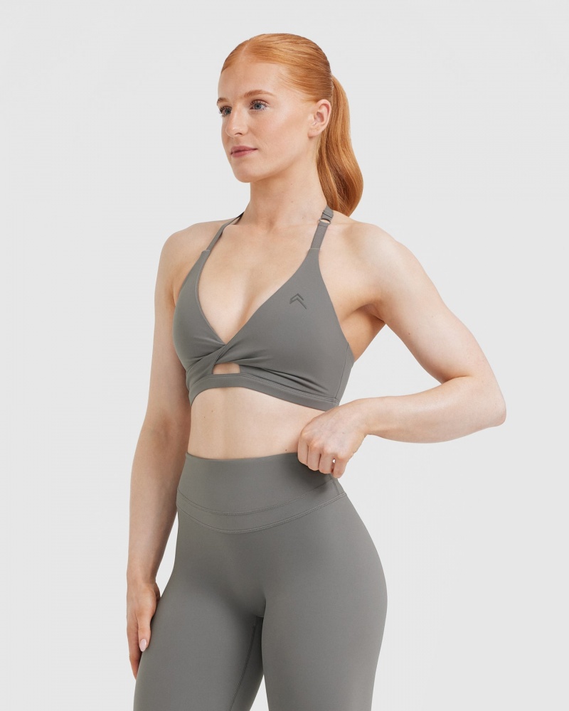 Oner Active Unified Twist Sports Bras Grijs | KYG-473189