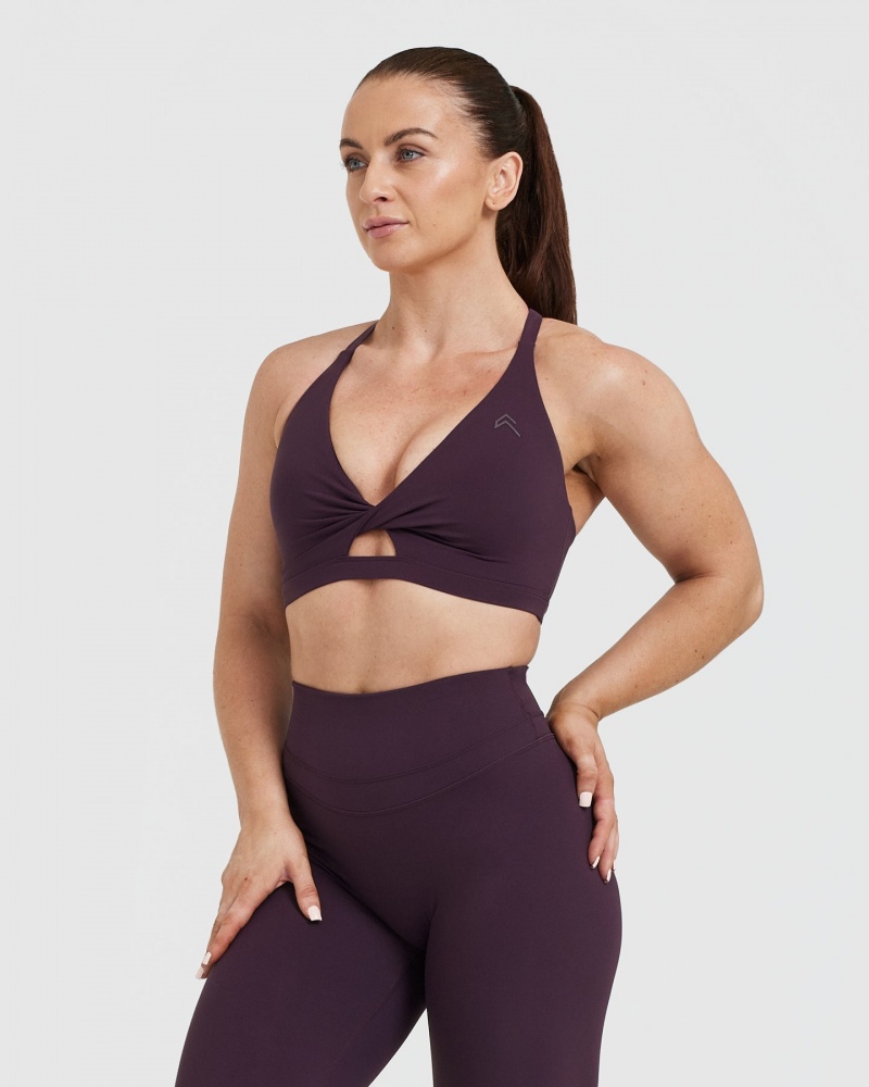 Oner Active Unified Twist Sports Bras Paars | USX-764132