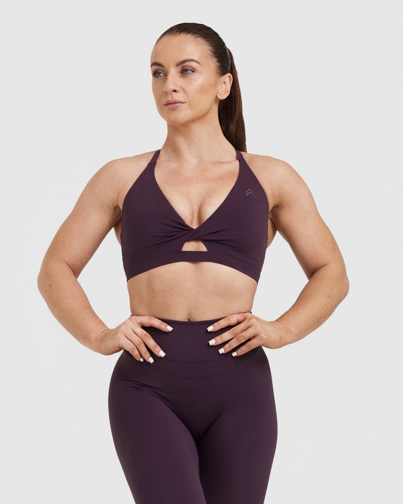 Oner Active Unified Twist Sports Bras Paars | USX-764132