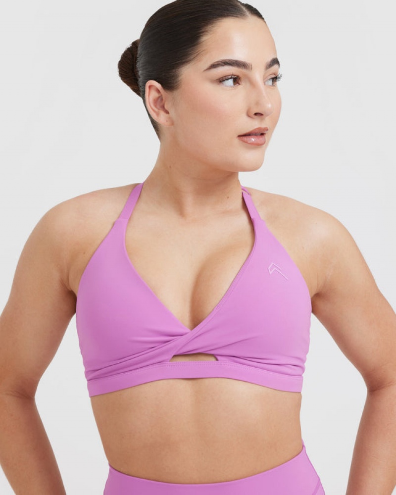 Oner Active Unified Twist Sports Bras Paars | RNE-815243